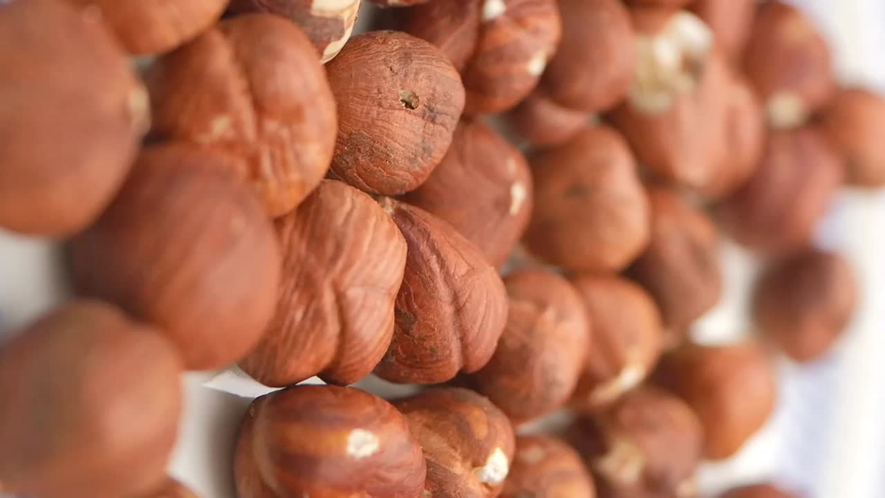 Primo piano di nocciole