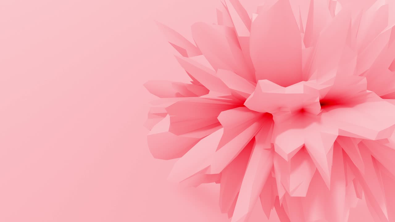 abstracto fractal 3d forma textura objeto líquido. animación de bucle sin costuras de 4k.