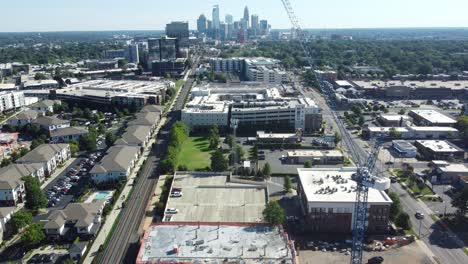 charlotte nc forward shot construction with crane