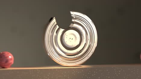 3D-satisfying-animation-loop-video.-Wheel-and-ball