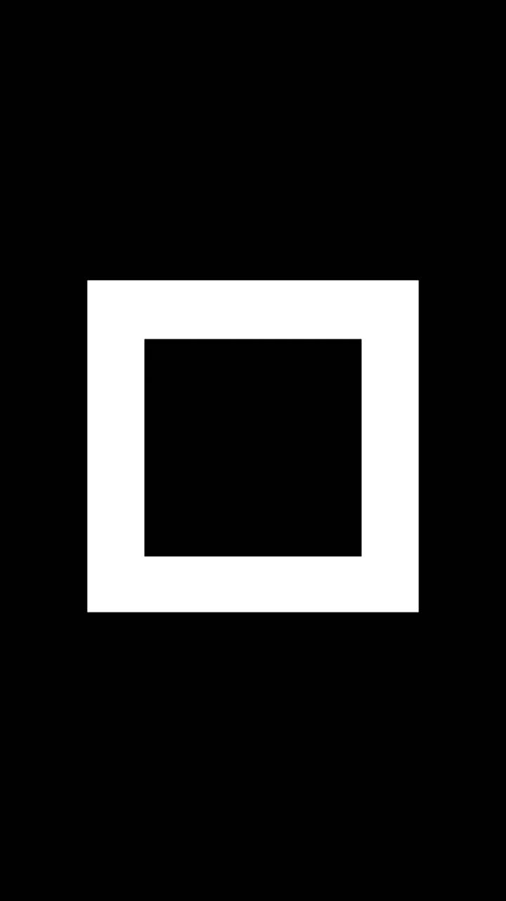 A white rectangle on a black background