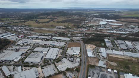 business establishments along pacific motorway in the suburb of yatala in gold coast, qld, australia