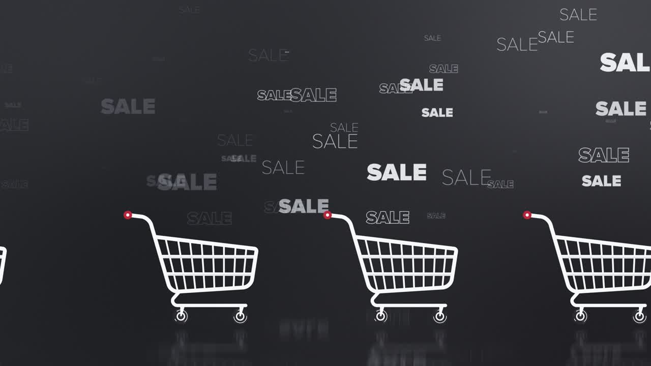 추상적인 쇼핑 카트 배경, 간단하고 반이는 배경 애니메이션, 아름다운 모션 디자인, 비즈니스, 금융, 기술, 미래, 인터넷, 데이터, 광섬유, 속도, 무선, 웹, 모바일, 시엄리스, 루프 가능
