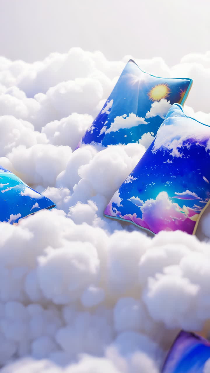Decorative Pillows on Cloud Display