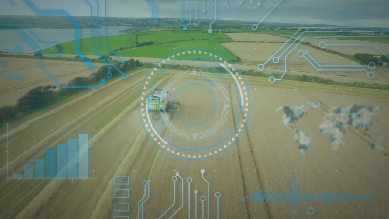 필드 상의 데이터 처리의 애니메이션