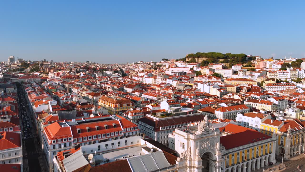 Aerial View of Lisbon Cityscape