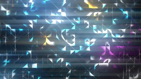 animación abstracta de formas modernas bucle de color