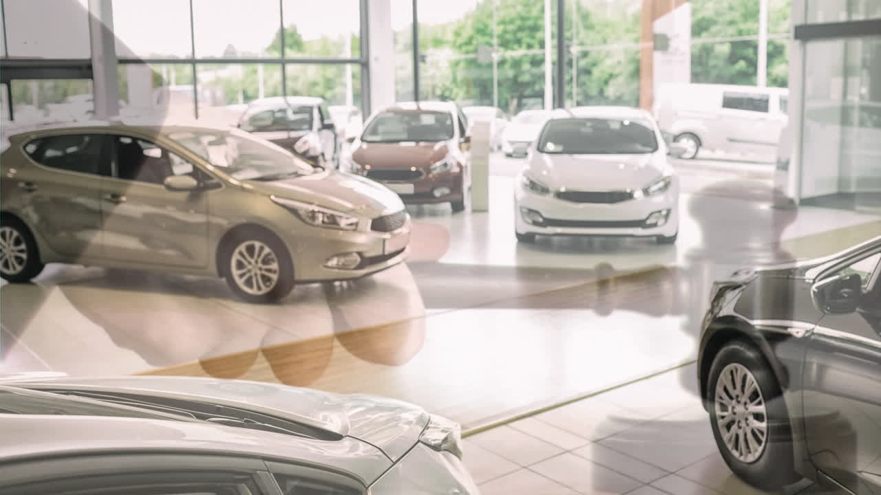 쇼 ⁇  4k에서 전시된 자동차의 디지털 애니메이션