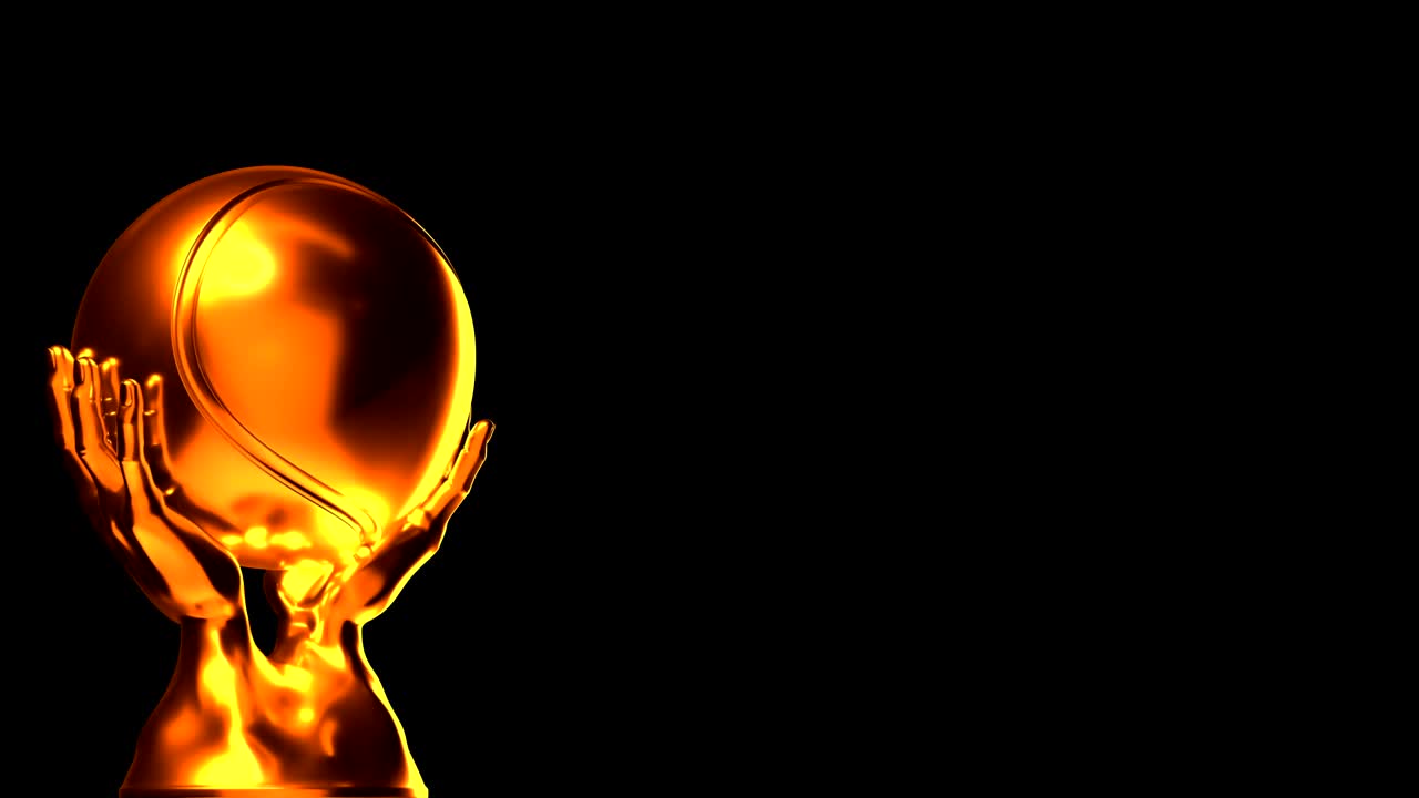 золотая теннисная чашка с альфа-каналом