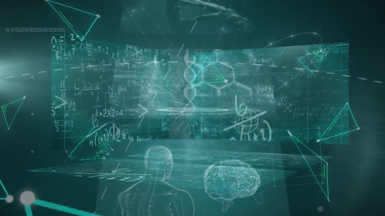 검은색과 배경에 화면과 모양으로 데이터 처리의 애니메이션