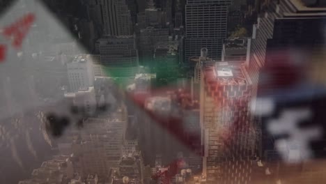 녹색 매트에 포커  ⁇ 의 디지털 복합