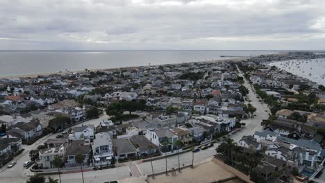 vista aérea de newport beach california