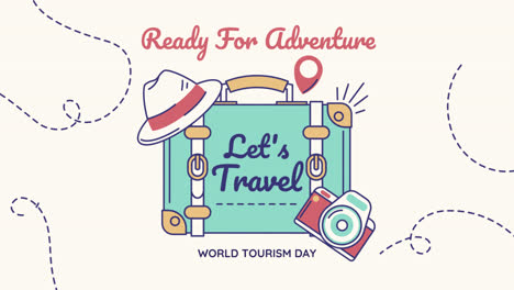 motion graphic of hand drawn instagram posts collection for world tourism day celebration