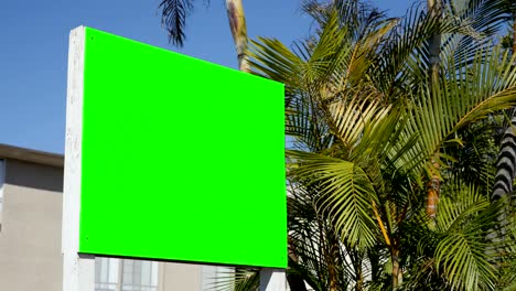 cartel publicitario en blanco para personalización en 4k