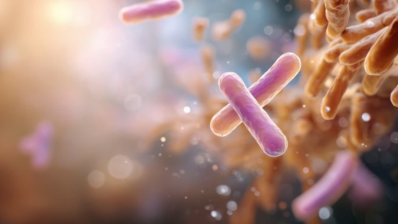 Stunning Visualization of Bacterial Movement in Microbiology: Capturing the Dynamic Life of Rod-Shaped Microorganisms in a Microscopic Environment