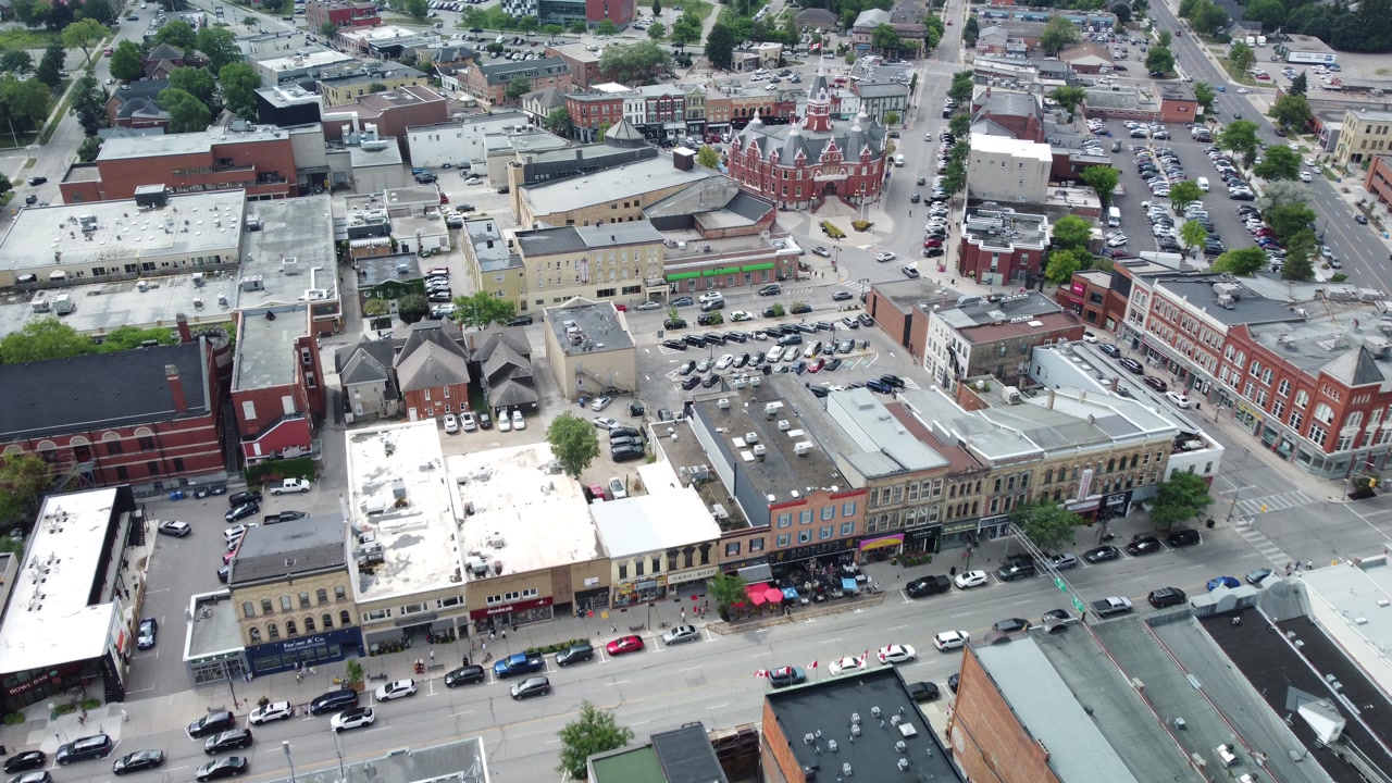 Bird’s Eye View of Stratford Ontario Canada Summer