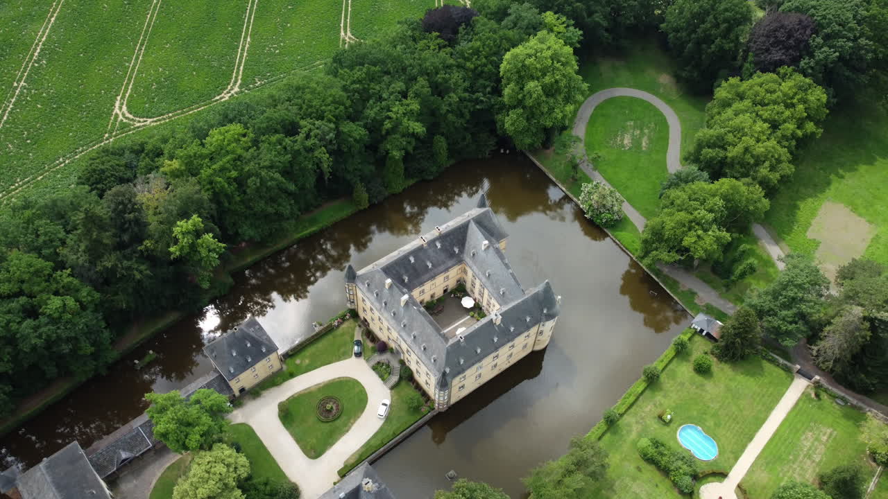 공원 에 있는 요새 의 공중 풍경