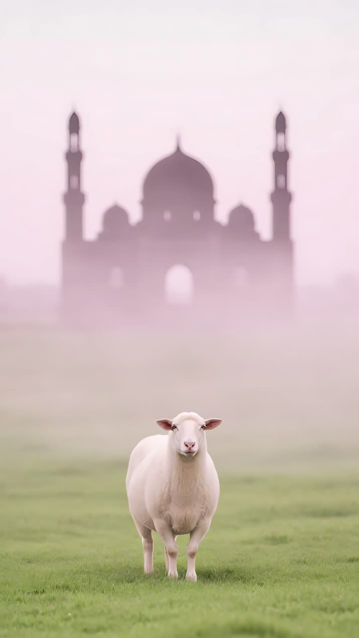 Eid al-Adha Moschea Sfondo islamico 4K