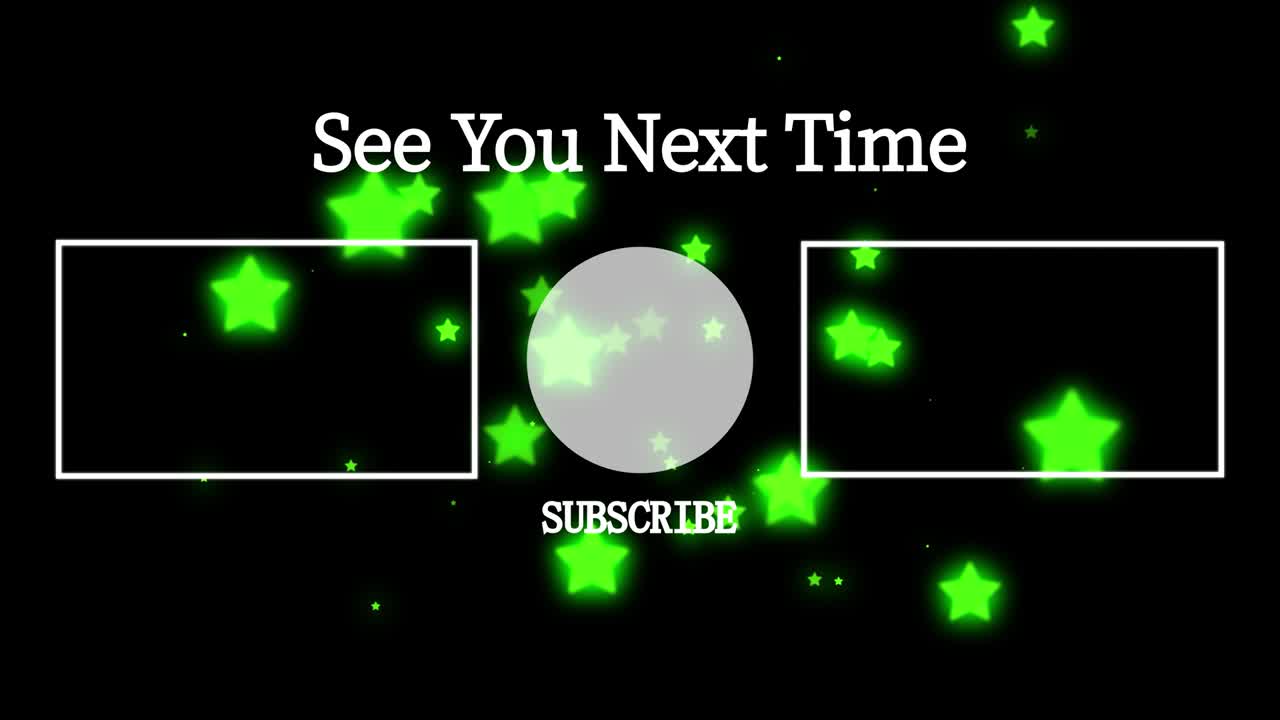 객체 조명 엔드 카드 엔딩 스크린 모션 그래픽