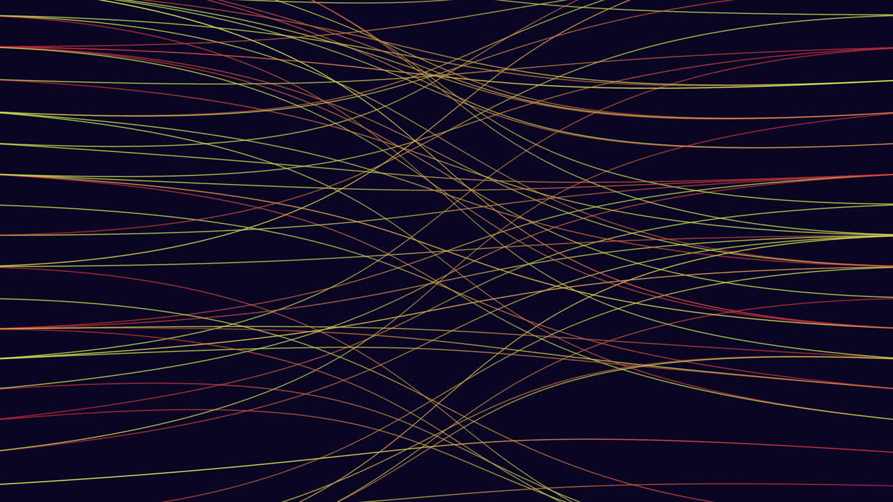 las líneas multicolores dinámicas y abstractas forman un patrón vibrante