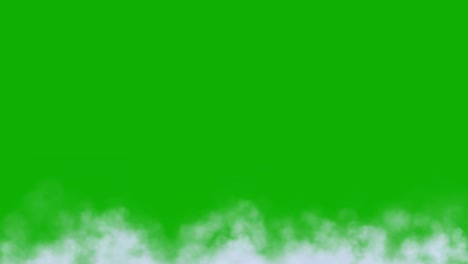 white smoke on the ground motion graphics with green screen background