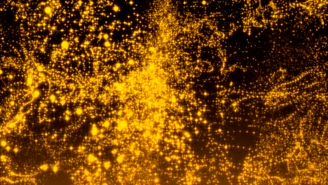 luxurious gold sparkling particles wave background