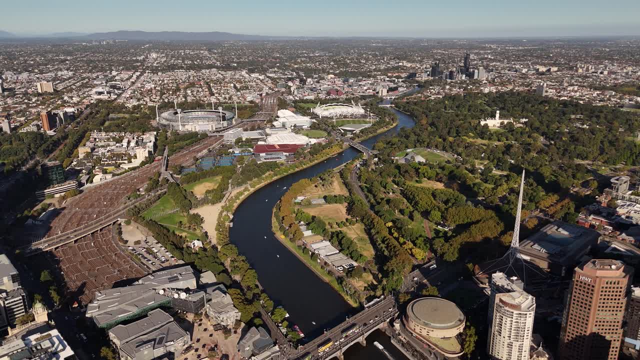 Aerial View of Melbourne, Australia