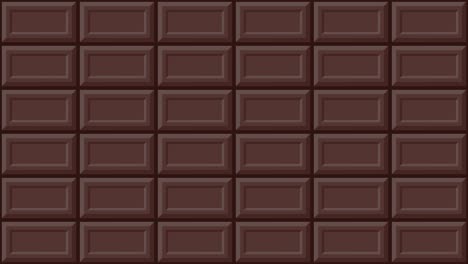 horizontal movement animation background of brown chocolate bar (seamless loop)