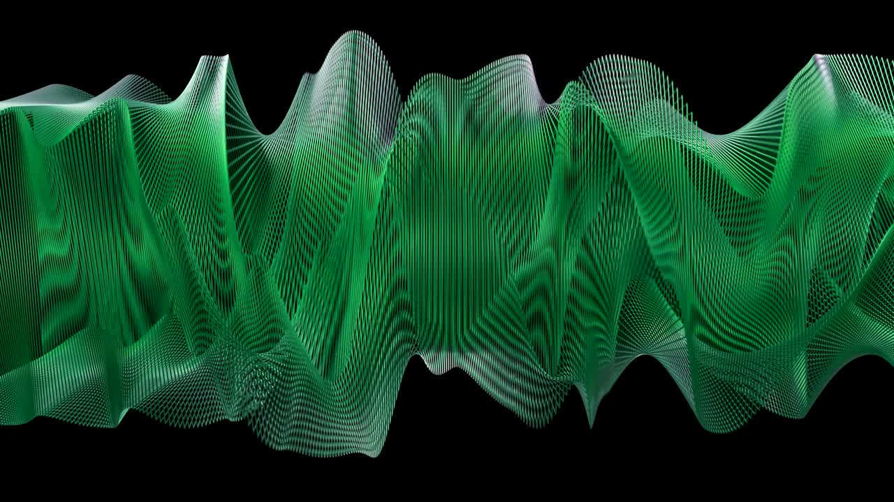 4K Abstract Undulating Geometry.