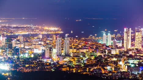istanbul city skyline at night