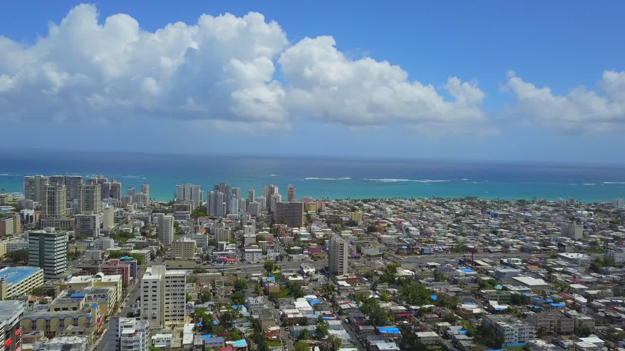 Aerial view of San Juan - Santurce Puerto Rico