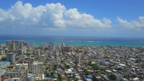 aerial view of san juan - santurce puerto rico