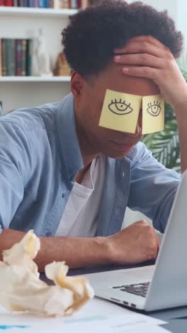 creative brainstorming session with sticky notes in a bright office space