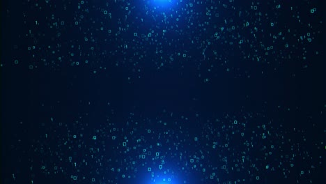 4k digital data stream matrix style binary code numbers loop animation falling numbers code network