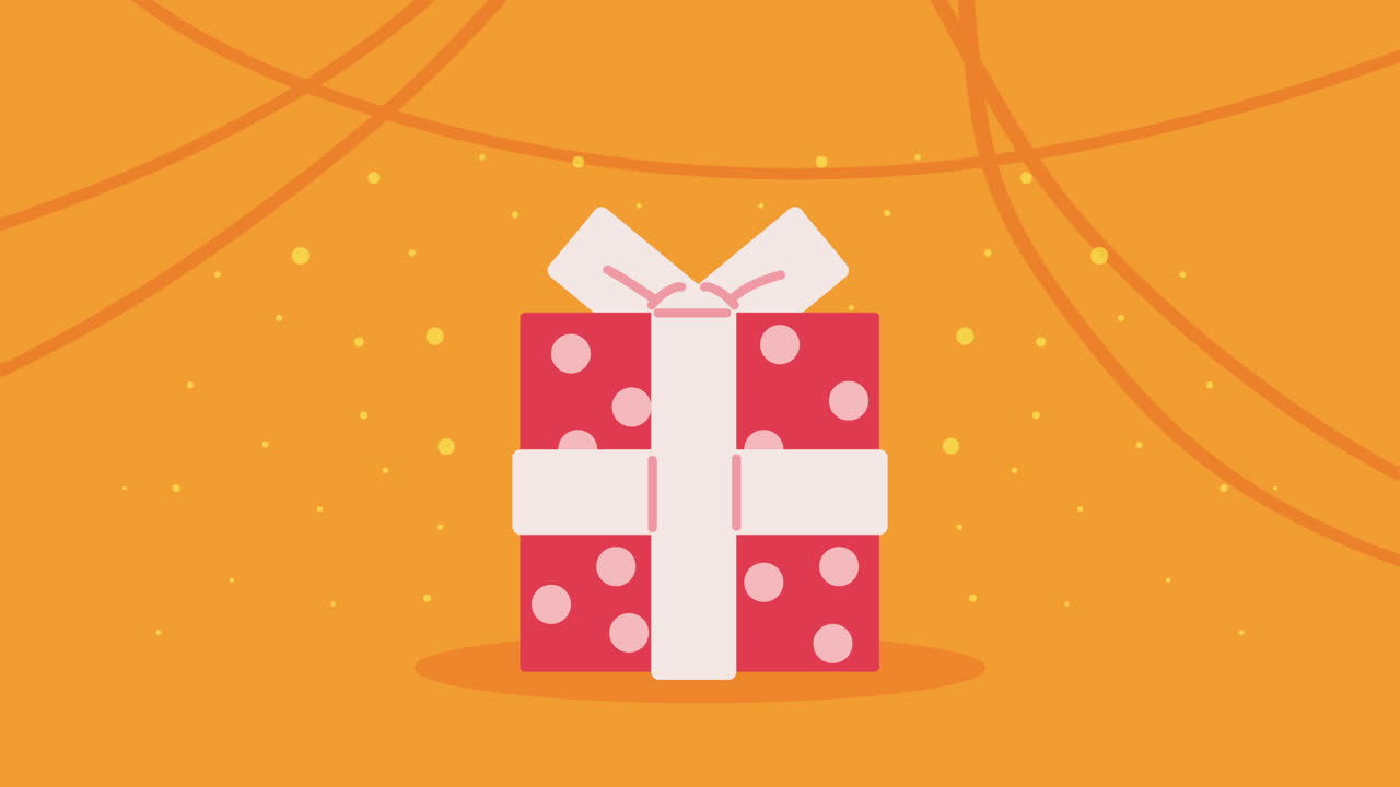 생일 축하 선물 애니메이션