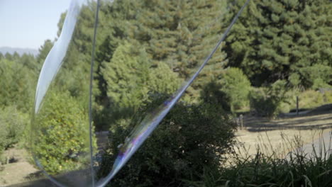Slow Motion of Big Bubble Forming and Popping Before Completion