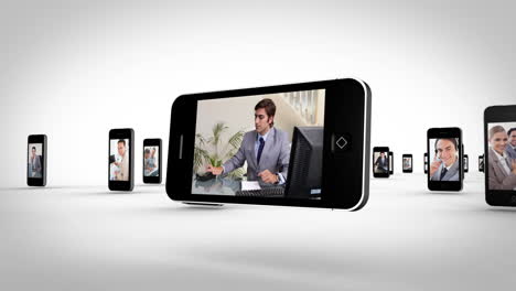 videos of business people on the phone