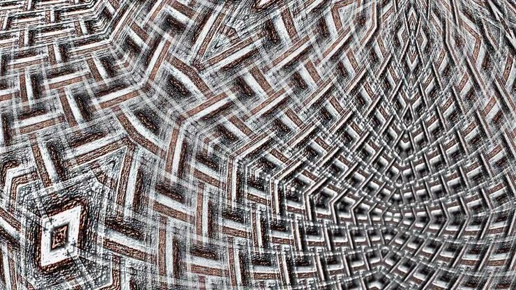 Abstract 3D loop move and rotate grunge stripes checker grid motion graphic element. 4K 3D Seamless looping tile pattern old grungy geometric texture pattern for VJ DJ loop, transition, intro, title.