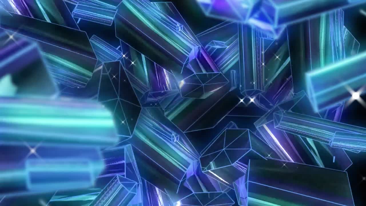 bloques brillantes de metal sobre un fondo negro