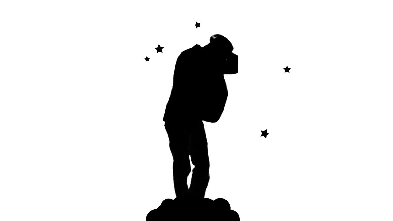 animación que muestra a un joven bailando