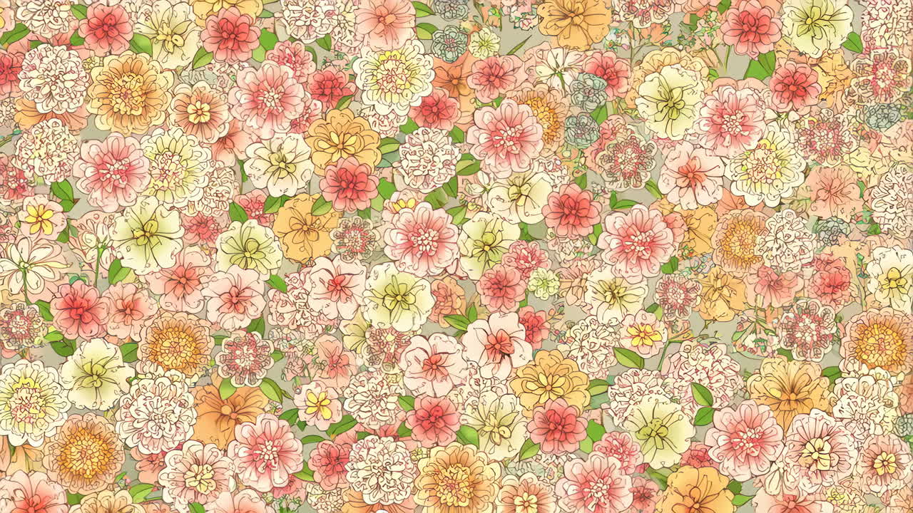 꽃 패턴 일러스트