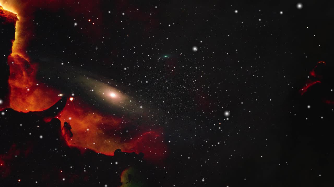 планетарная анимация в космической магистрали