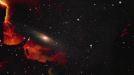 animación planetaria en la autopista espacial