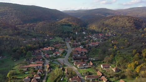 Aerial-view-village-in--Hungary-Jósvaf?