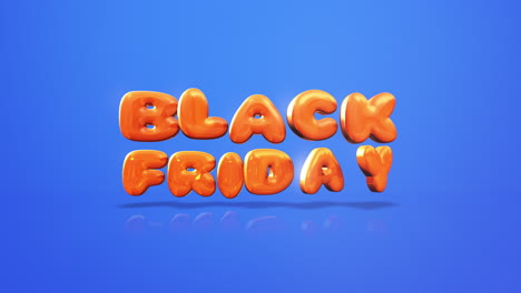 vibrant and modern black friday text on blue gradient