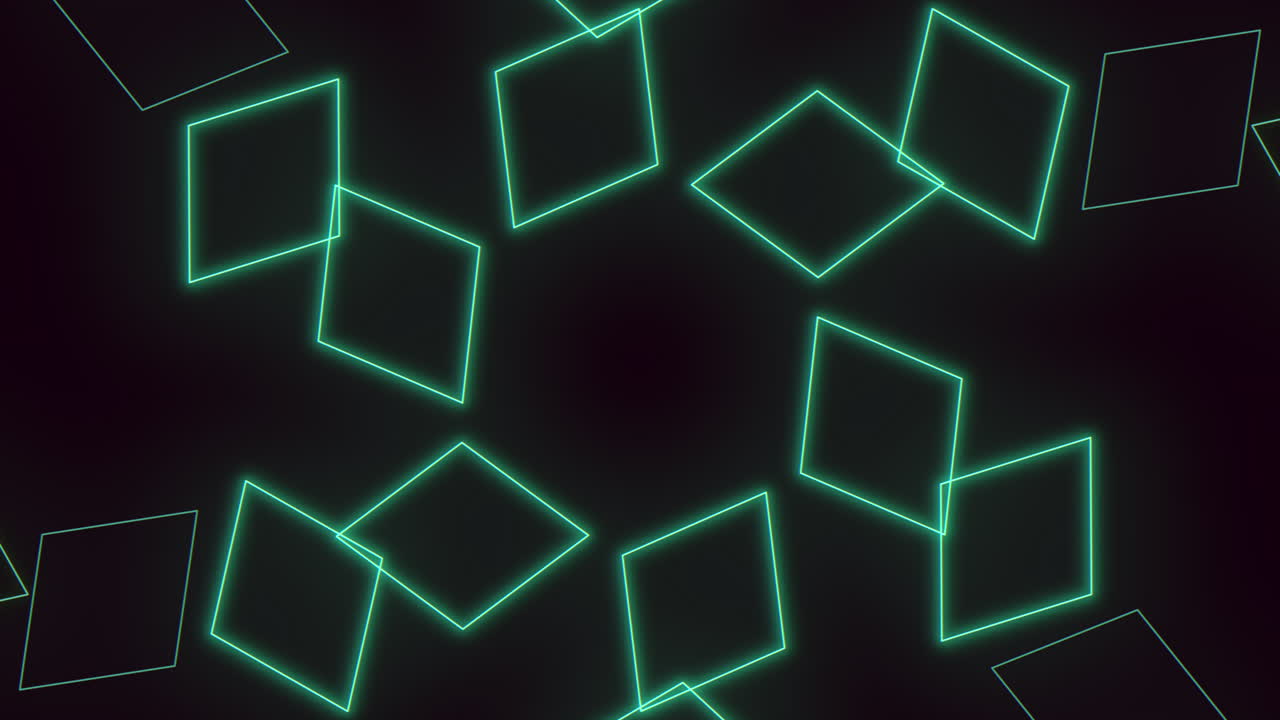 파란색과 초록색 사각형의 반이는 미래적 격자