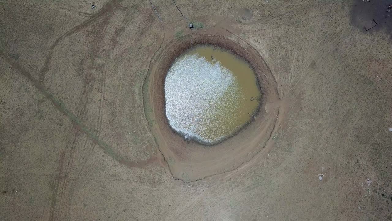 monte hermon birkat hombre agujero de agua vista aérea