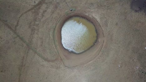 monte hermon birkat hombre agujero de agua vista aérea