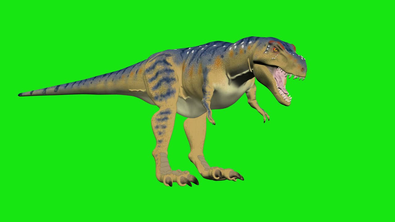 el dinosaurio bailando hromakey