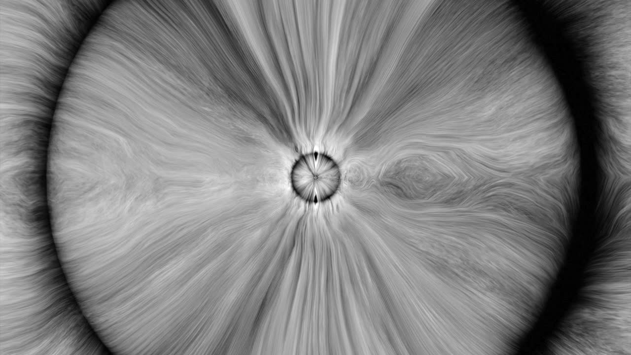 추상적인 방사형 패턴